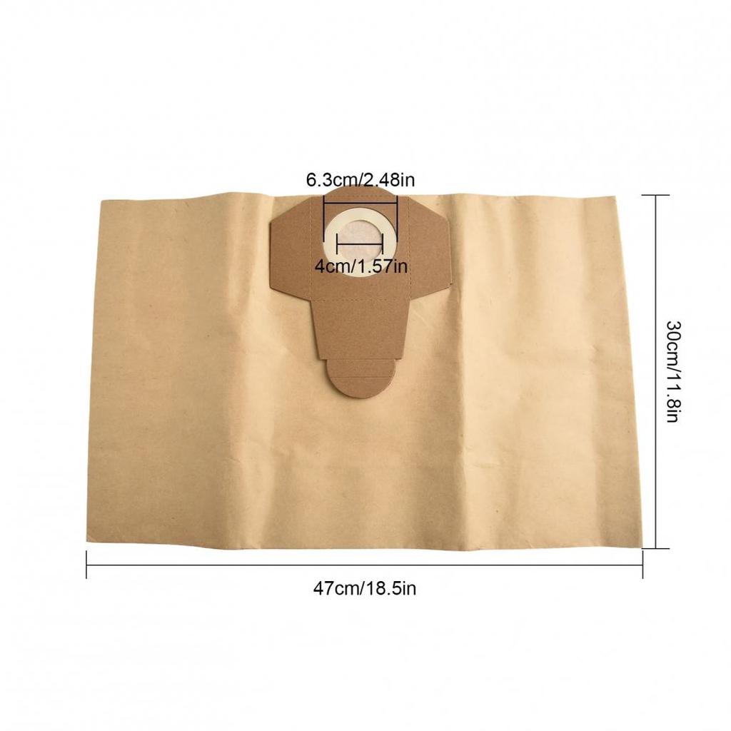 5PC 20L For Einhell Wet And Dry Vacuum Bags (Pack Of 5) For BT-VC 1250S