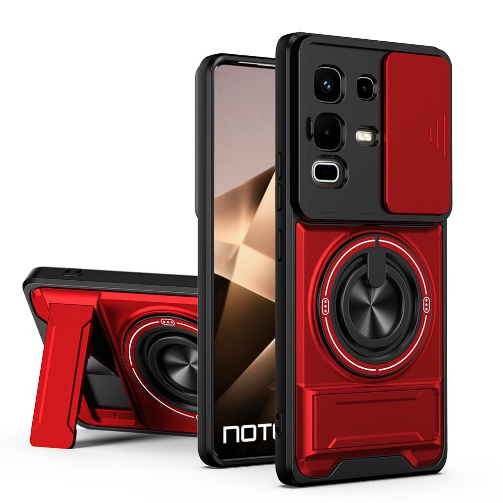 KEYSION Magnetic Phone Case for Infinix Note 50 4G 50 Pro+ 50S 50X 5G Slide Camera Protection Upright Kickstand Shockproof Cover