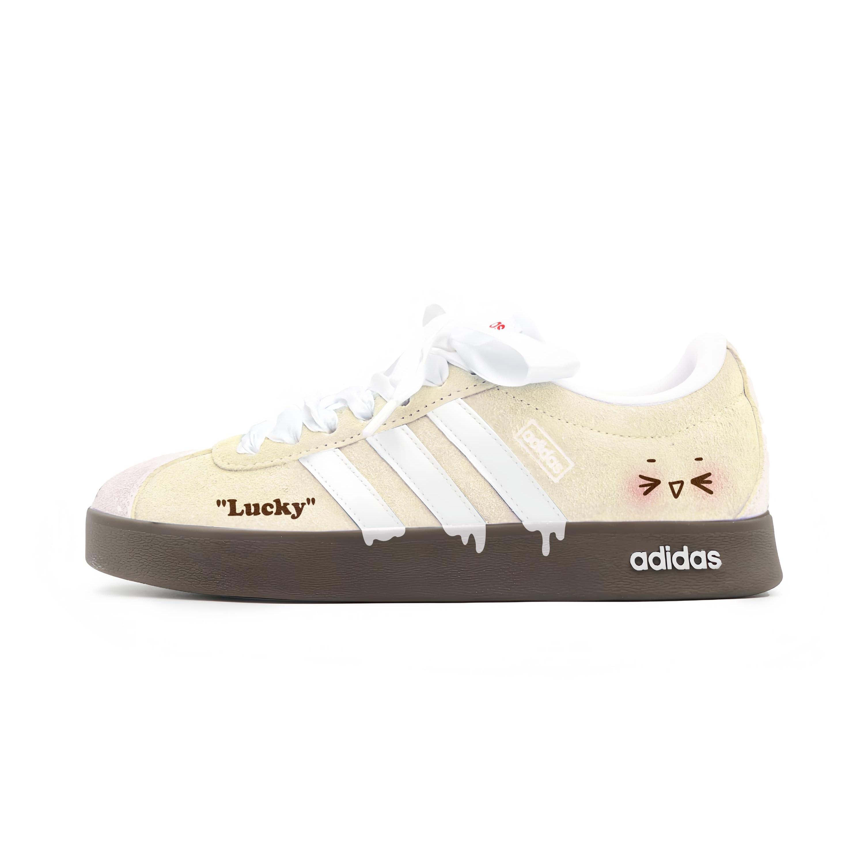 

Adidas VL COURT 2.0 Skateboard Shoes Unisex Low top Yellow, White HQ1802(team1976-) 37⅓