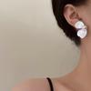 925 Silver Vintage Earrings For Women Simple Flower Pearl Earring Jewelry Prevent Allergy Party Accessories Gift