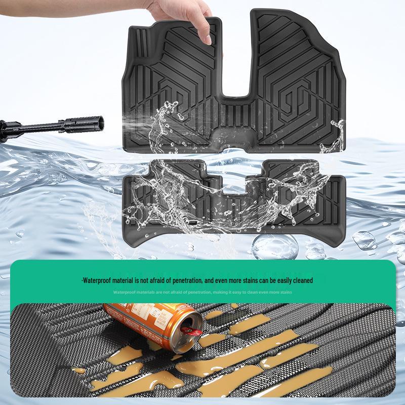 Leapmotor T03 Floor Mats (2024-2025), Stain-Resistant & Waterproof TPE, Custom-Fit.