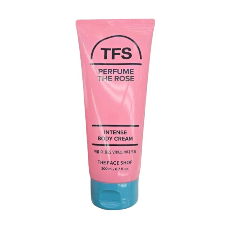The Face Shop Perfume The Rose Intense Body Cream 200ml – Rich Moisture Care, Elegant Rose Floral Scent, Long-Lasting Fragrance Body Care 200ml
