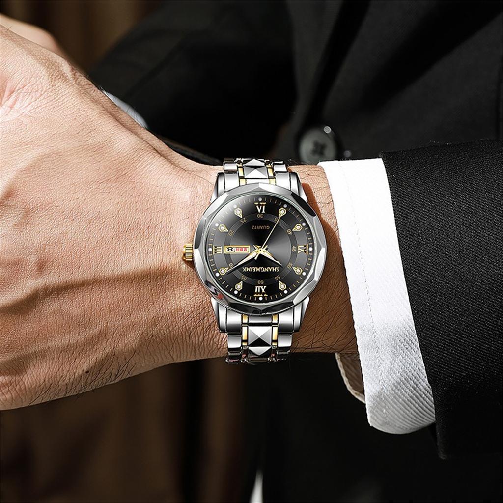 Men's Waterproof Luminous Running Alarm Clock Watch