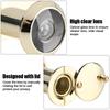 Home Security Optical Glass Wide Angle Door Viewer Door Scope Viewer (Gold)