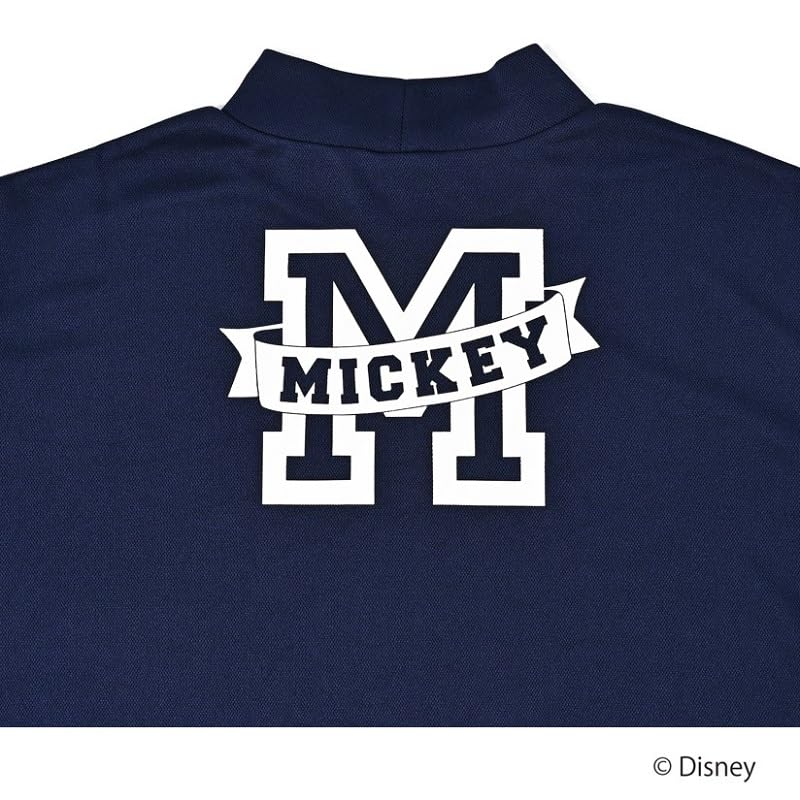 Delsol 7850 NV Mickey Mouse Short Sleeve Mock Neck Shirt (M)