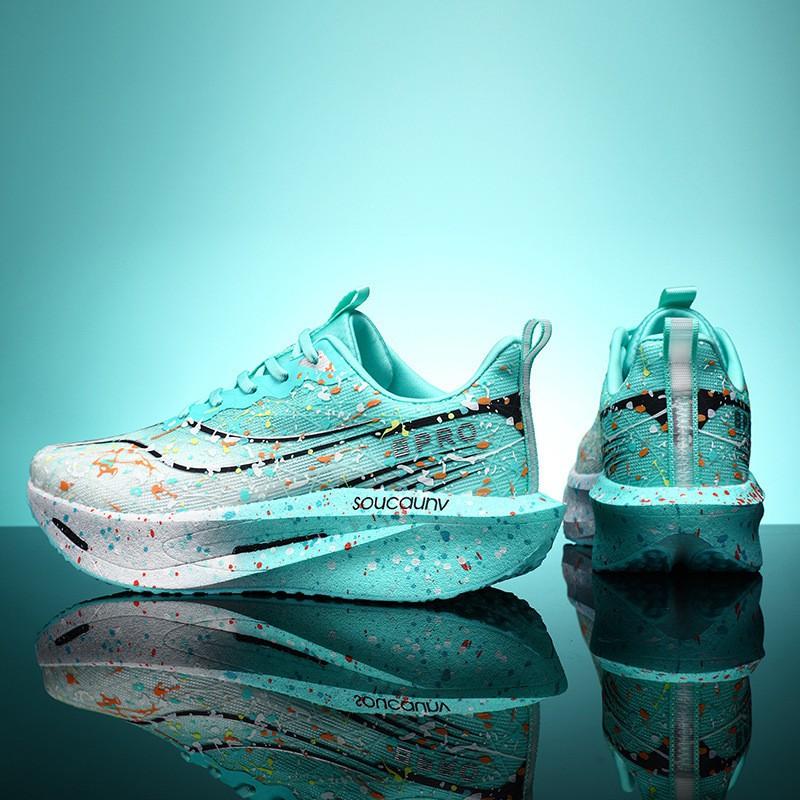 Kids Running Shoes Lightweight Breathable Sports Sneakers Boys Girls Carbon Plate Track Field