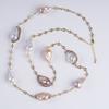 Fashion Luxury Women Jewelry Long Sweater Chain  Natural Baroque Shape Freshwater Peal Necklace