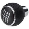 Mitsubishi Lancer VIII 2007- 6-SPEED Gear Shift Knob BLACK PERFORATED ECO LEATHER