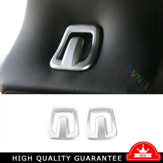Для Ford Mustang 15-21 Матовый серебристый Накладка-заглушка на крючок спинки сиденья автомобиля 2 шт.