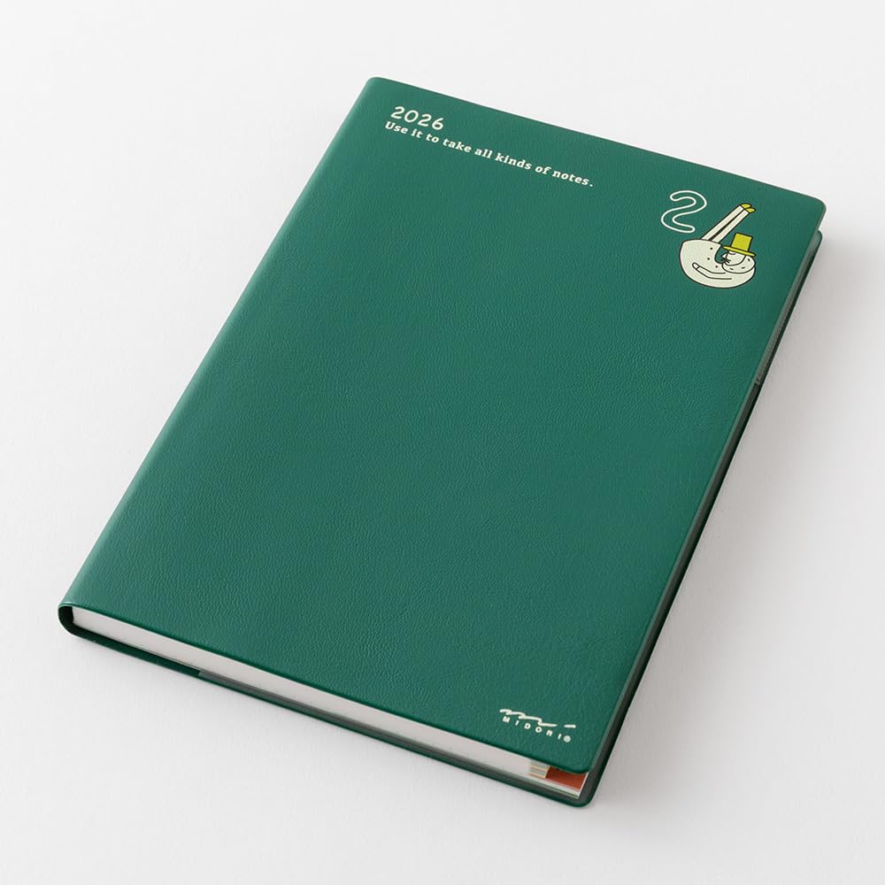 Midori Pocket Old Man 22376006 January Diary, 2026, B6, Weekly, Pattern, (Starts 2026)
