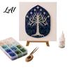 Thoughtful Holiday Gift Sets DIY Mosaic Art Kit Fantasy Circular Door Tile Craft Indoor Crafting Projects Sea Glass Kit for Adults Beginners