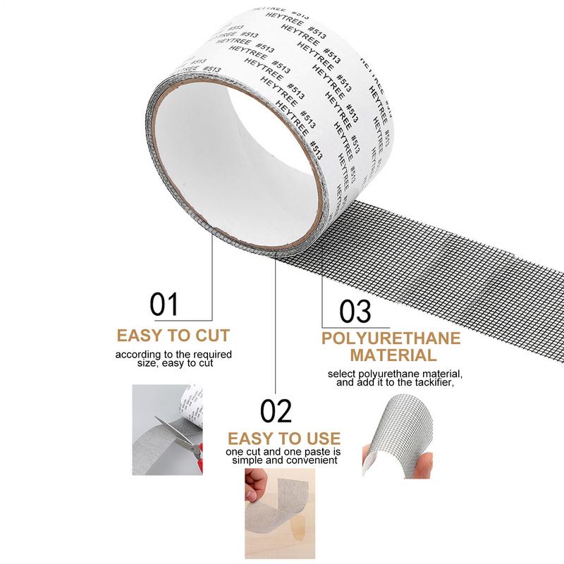 Window Mosquito Net Repair Tape Self-Adhesive Window Screen Repair Patch Strong Anti-mosquito Screen Door Repair Kit