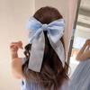 Sweet Organza Bow Hair Clips for Girls Blue Pink Bowknot Hairgrips Ribbon Bow Barrette Hairpin Grip Ponytail Clip Headwear