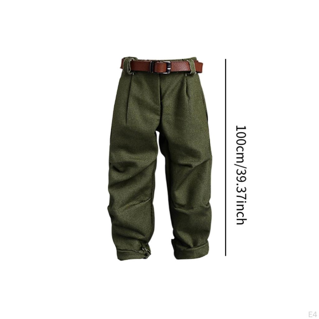 1/12 Doll Pants and Belt Action Figures Clothes Dress Up for 6 Inch Male