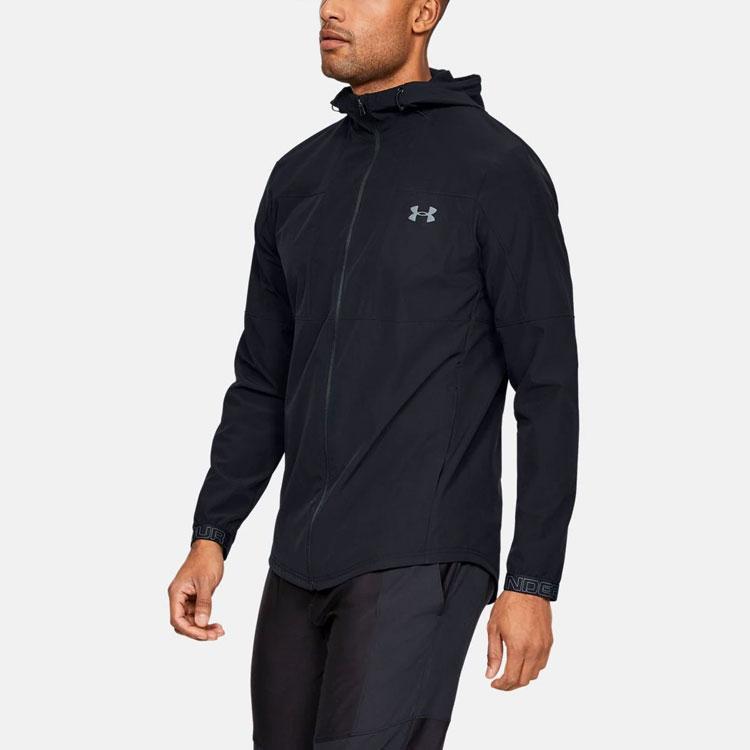 Under Armour Men's Vanish Woven Hooded Jacket Black 1345725-001