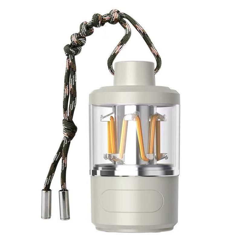 Rechargeable LED Camping Light with Adjustable Three-Color Modes and Long Battery Life.