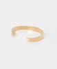 Maison Margiela Bangle SM1UY0066 SV0158 Logo Yellow Gold Plating Burattato Brand 5 Women's Size [Used]