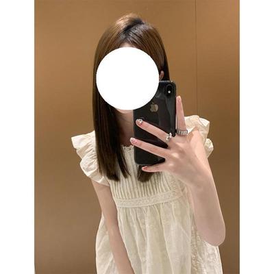 Small Flying Sleeves Doll Dress Women's Summer Girl Niche New White Dress Looks Thin