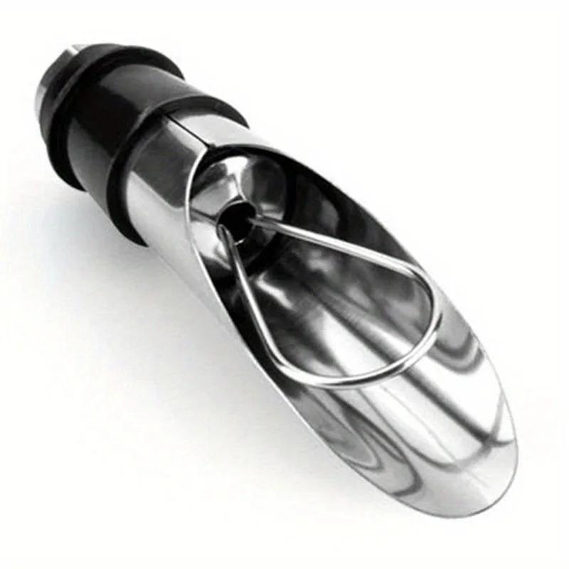 New 1PCs Stainless Steel Pourer Decanter Wine Aerator Pour Spout Bottle Stopper Wine Aerator Pourer Pouring Tool Home Supplies