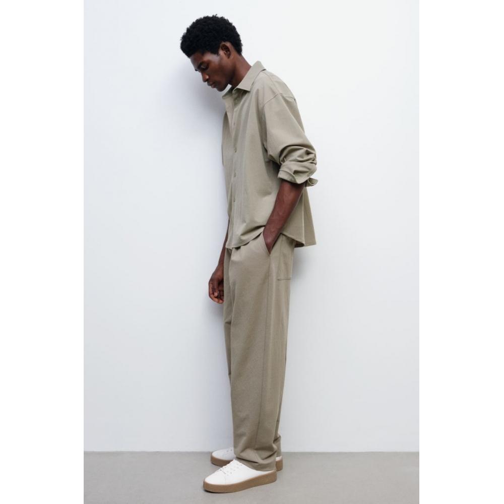 H M Pants Relaxed Fit kHaki Green