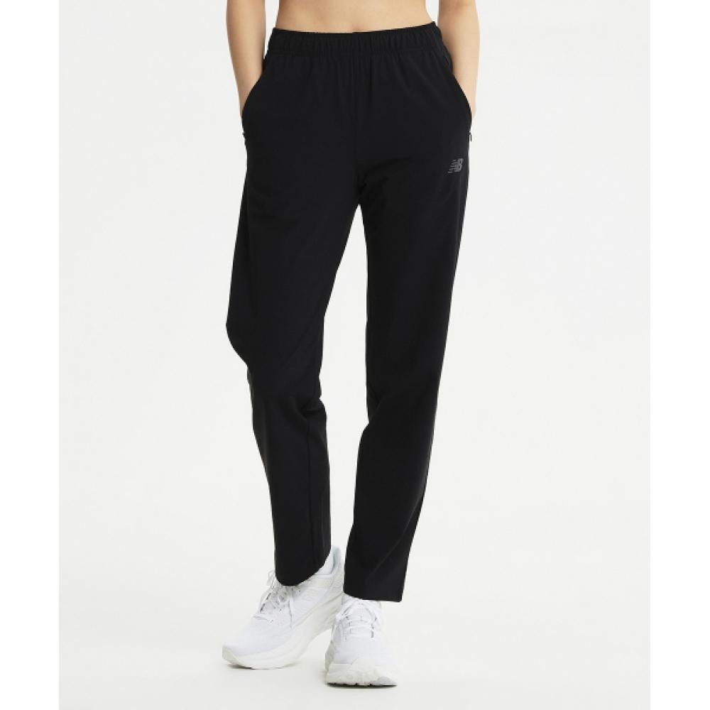 

NEW BALANCE NBMLE22443 UNI Трикотажные прямые брюки ЧЕРНЫЕ