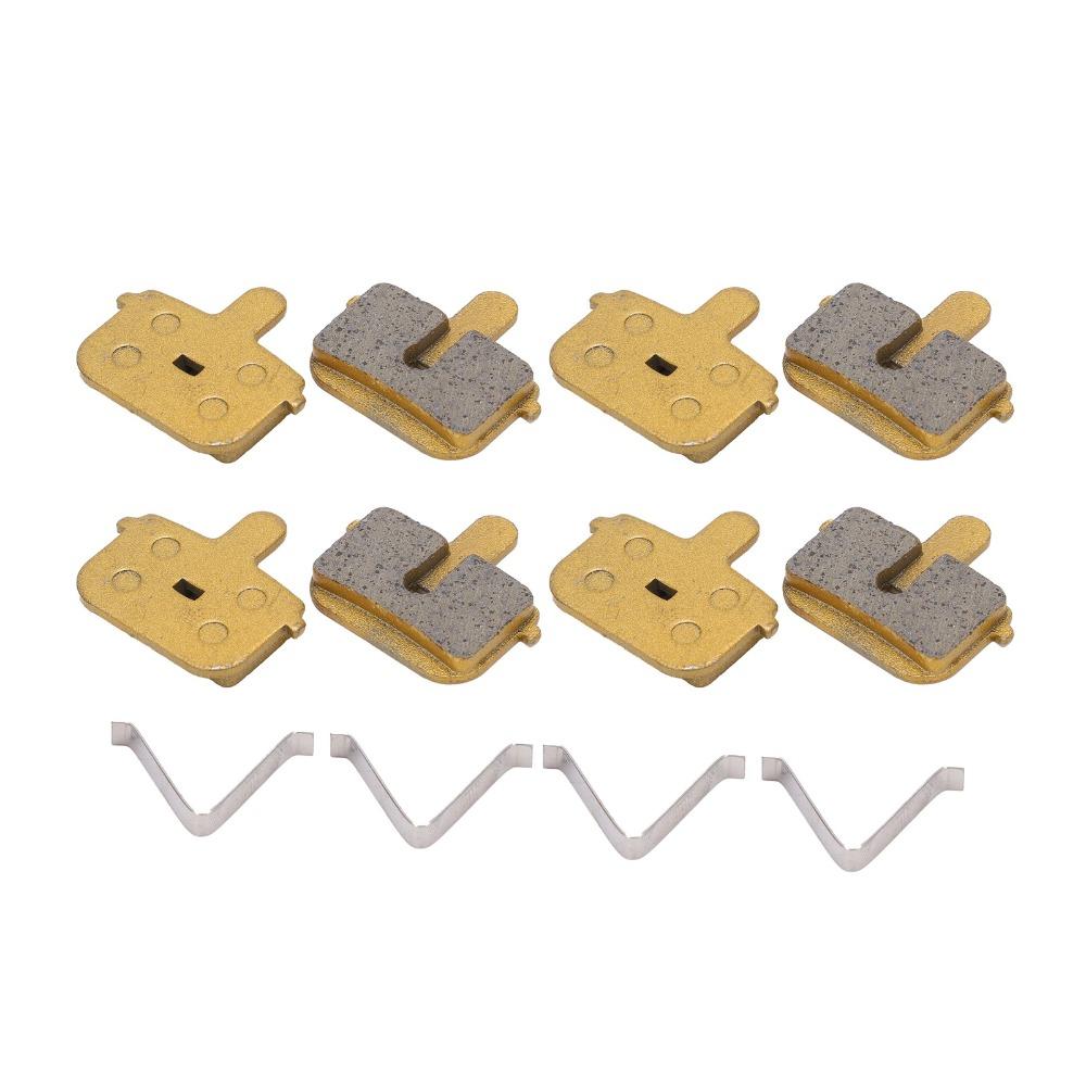 4 Sets Ketone-Based All Metal Bicycle Disc Brake Pads Electric Scooter Brake Pads Bike Accessories
