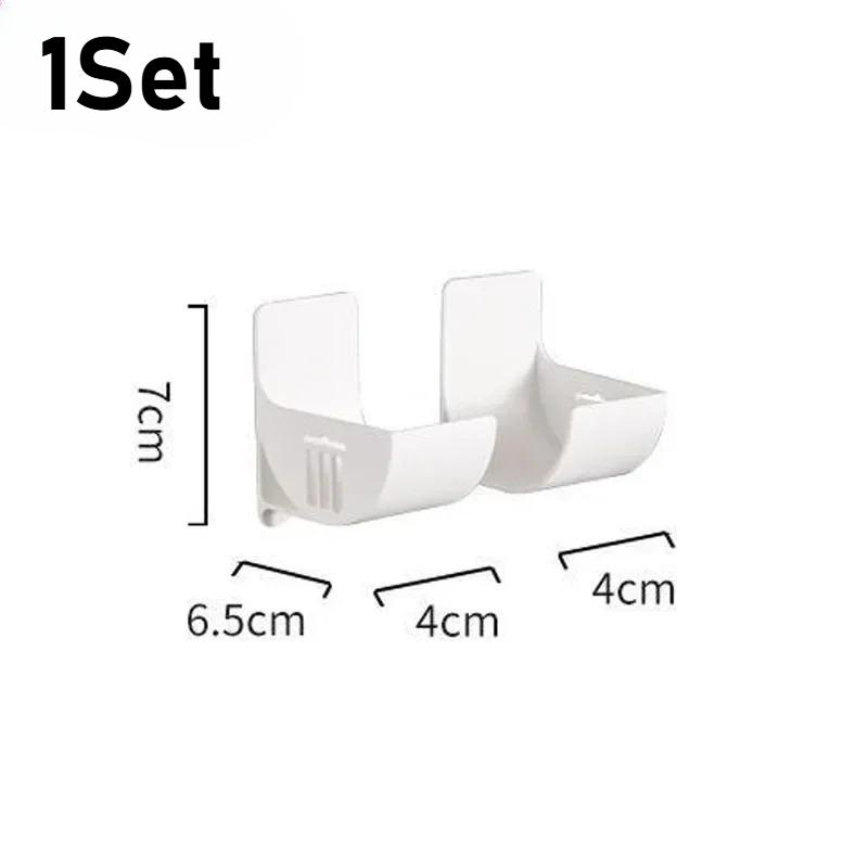 1/4 Ensemble Étagère de Rangement de Cuisine sans Perçage Porte Rouleau Film Alimentaire Essuie-Tout Sac Poubelle pour Organisateur d'Étagère Latérale d'Armoire Réfrigérateur