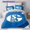 FC Schalke 04 Set Copripiumino Trapuntato Federa Decorazione per la Casa Regalo di Compleanno (1 * copripiumino + 2 * federa, senza nucleo)