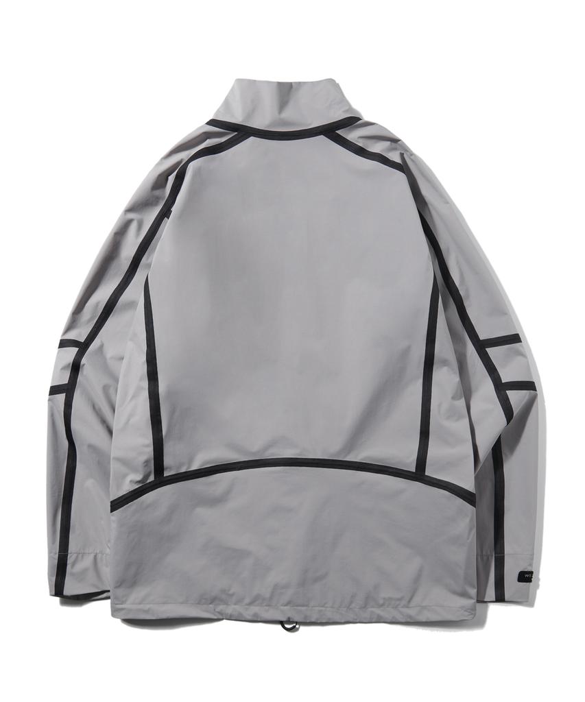 Welter Experiment Wol025_3Layer Seamsealing Stand Shell Jacket_Gray White