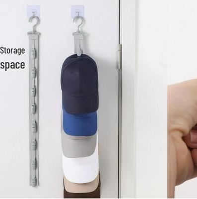 Wall-Mounted Hat Organizer: Space-Saving Baseball Cap Clips for Dorms & Wardrobes