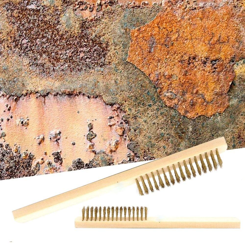 12pcs Ergonomic Design Wire Copper Brush Copper Wire Multi-Surface Cleaner  Cleaning Tool
