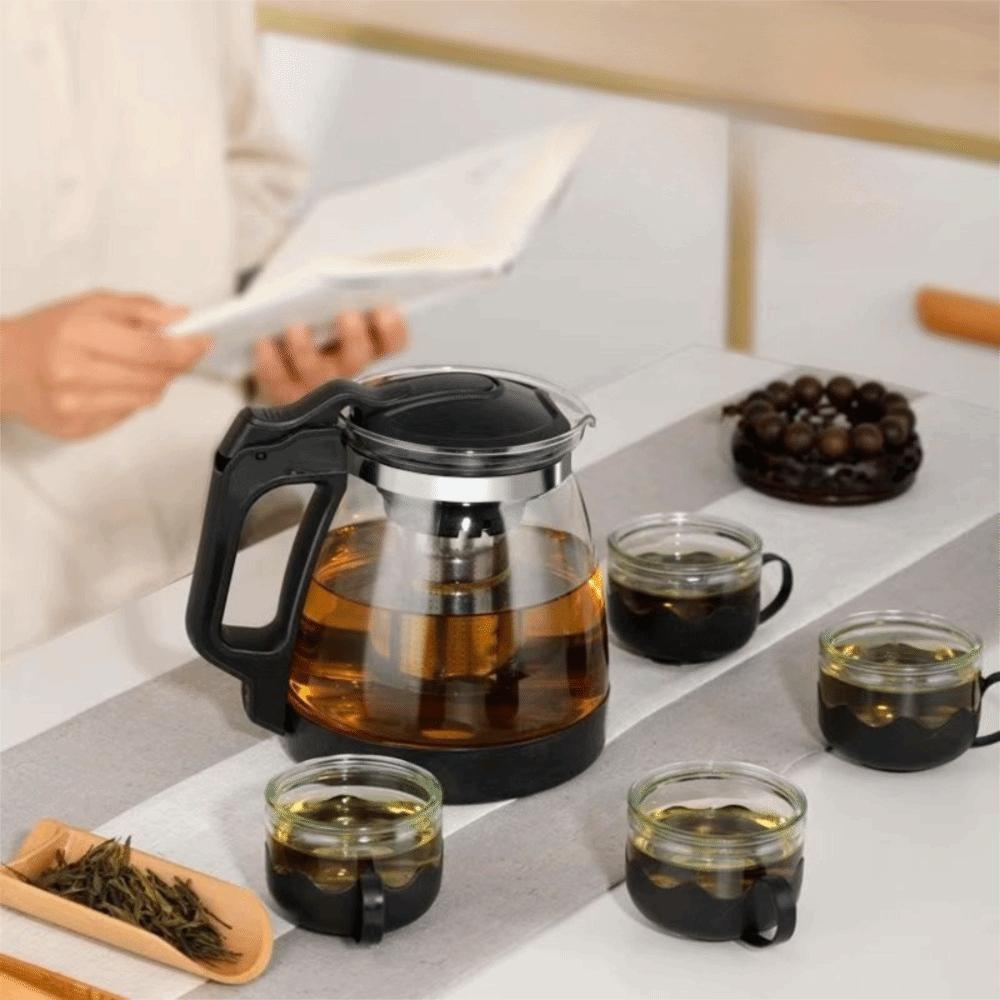 Heat Resistant Strainer Tea Kettle with Filter Kung Fu Teaware Tea-Water Separator Pot Office