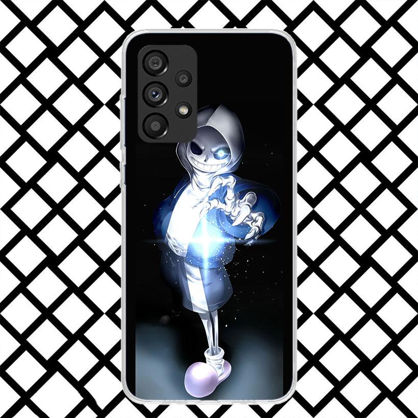 U-Undertale Sans Doggo Phone Case for Samsung Galaxy A52 A42 A32 A22 A12 A02S A51 A50 A71 A70 A41 A31 A21S A40 A30S A20S A10S A1