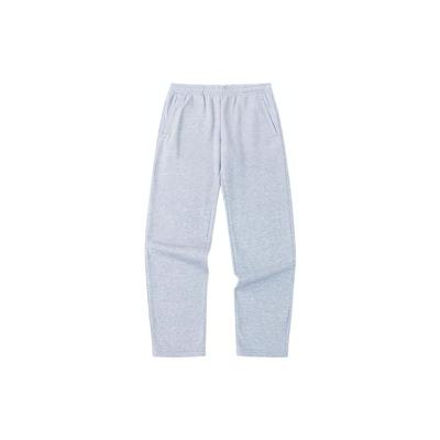 Série de Treino Cor Sólida Cintura Média Fleece Perna Reta Calças Casuais Masculinas Parte Inferior 952357305-2