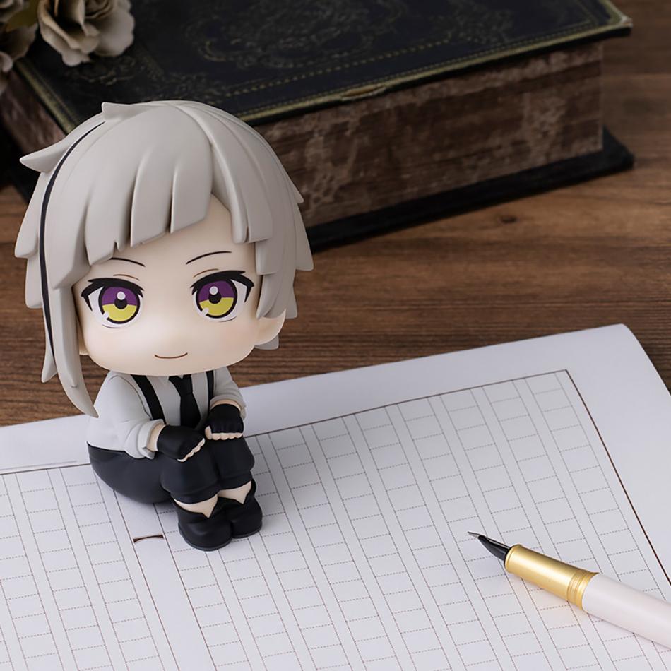 10cm Bungou Stray Dogs Anime Figure Look Up Nakajima Atsushi Action Version Dazai Osamu Figurine Collection Model Toys Q Poseable Articulated Scale