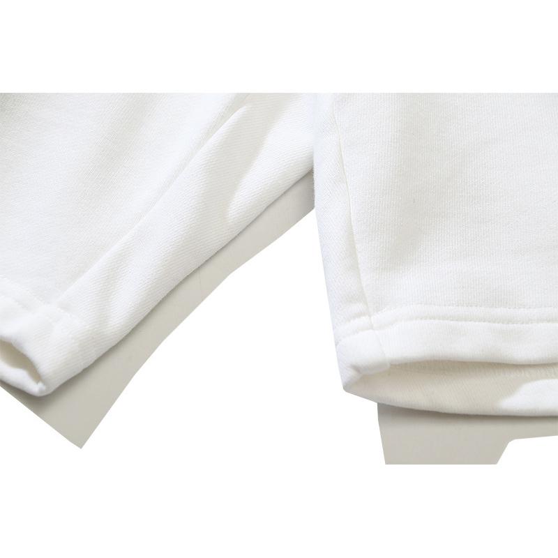 1019 Off-White 2025 Spring/Summer New OW Tape Slant Stripe Pattern Printed Men's and Women's Casual Loose Shorts