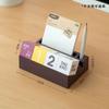 Desktop Ornament Perpetual Calendar Date Week Month DIY Square Block Office Desk Decoration Pen Phone Business Card Holder