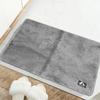 Soft Door Mat Anti Slip Absorbent Floor Rug Bedside Carpet Mat for Home Bathroom Bedroom(Gray 80x120cm)