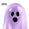 Mysterious Night Light Decorations 6PCS Luminous Mini Ghost Figures, Miniature Glow in The Dark Spooky Resin Craft Accents Ornaments, Halloween Theme