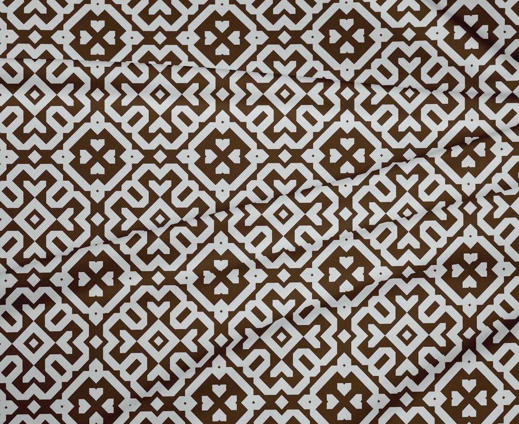 oneOone Bawełna Flex Brązowy Blok Tkaniny DIY Odzież Tkanina do Quiltingu Tkanina z Nadrukiem Na Metry 40 Calowy