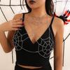 Gothic Style Dark Spider Web Personality Body Chain Halloween Sexy Chain Chest Chain