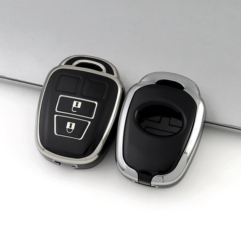 Durable TPU Car Remote Key Cover Anti-wear Full Coverage Key Case for  RAV4 Camry Prius Auto Supplies