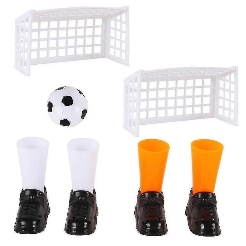 Blue Funny Mini Finger Soccer Football With Goals Kids Toy