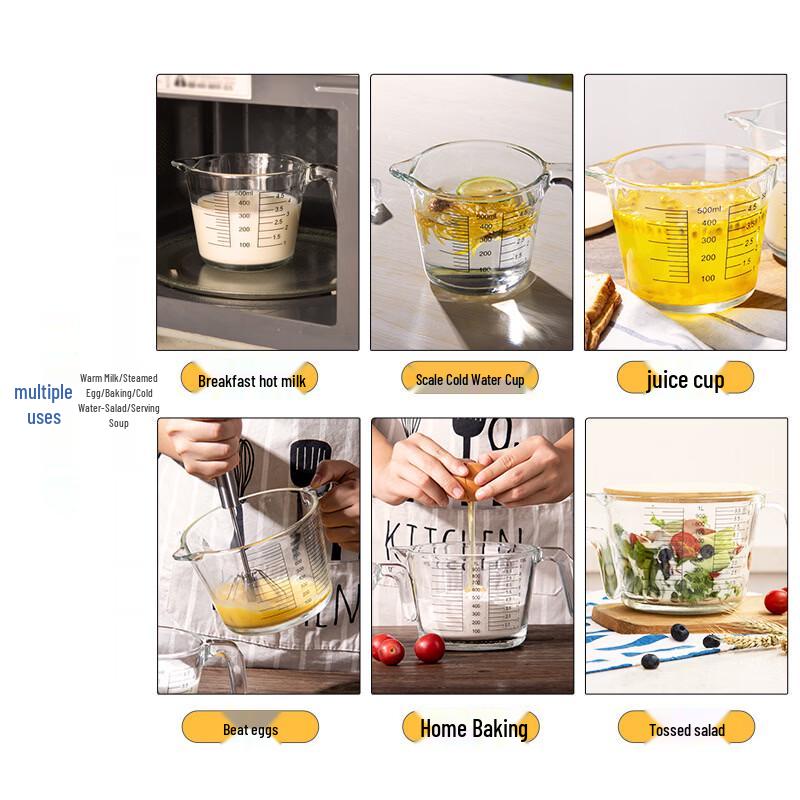 Xihe Thickened Glass Measuring Cup