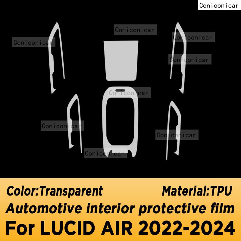For LUCID AIR -2024 Panel Navigation Automotive Interior Screen TPU Protective Film Anti-Scratch Sticker