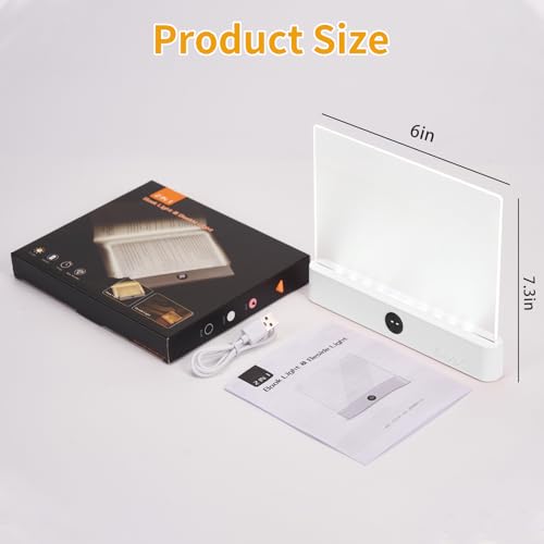Book Light: 3 Colors Rechargeable Clip-On Reading Lamp - Anti-Glare Bed Light with Timer - LED Night Light for Bedside Study
