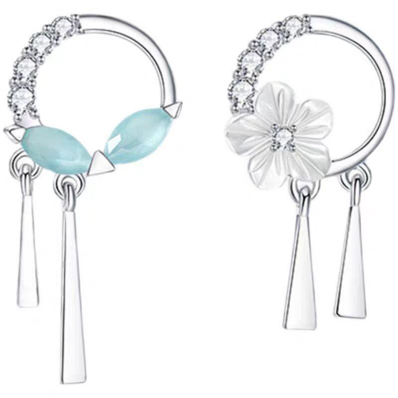 Earrings Fresh Temperament Mermaid Love Alloy Stud Earrings Niche Design High Sense Light Luxury Earrings Tide