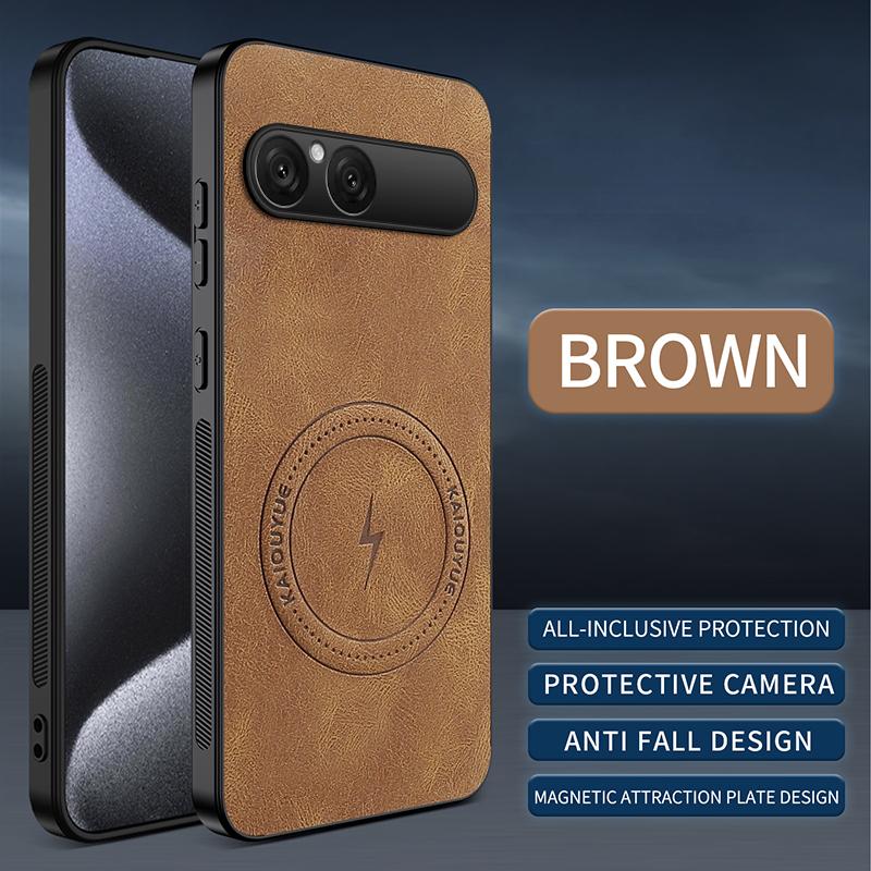 Pro Sony Xperia 10 VIII VII Pouzdro Jednoduché Stylové Magnetické Sání Luxusní Kožené Šetrné k Pokožce Ochrana proti Pádu Pro Xperia 10VIII