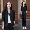 2025 New Korean Style Slimming Two-Piece Casual Sports Suit for Spring and Autumn
