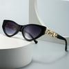 Cross-Border Narrow Model Catwalk Men's and Women's Sunglasses Women's Trendy Street Style Cat-Eye Lh214